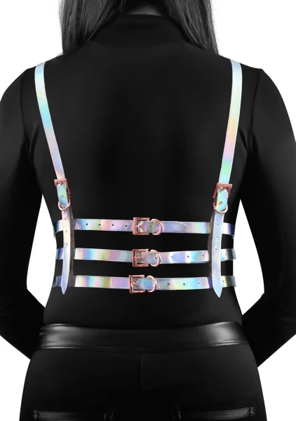 Cosmo Bewitch Chest Harness Small / Medium - Rainbow