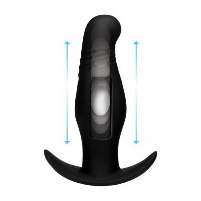 7X Rippled Thumping Anal Plug