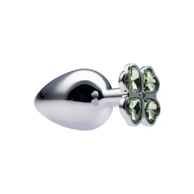Kink Range Flower Gem Butt Plug 3 7 Inch Green Large