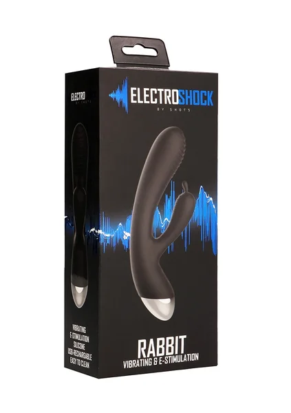 E-Stimulation Rabbit Vibrator - Black — image 9 of 10