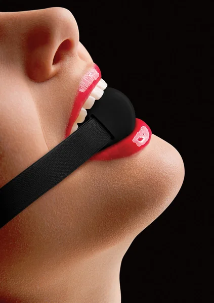 Elastic Ball Gag - Black — image 8 of 10