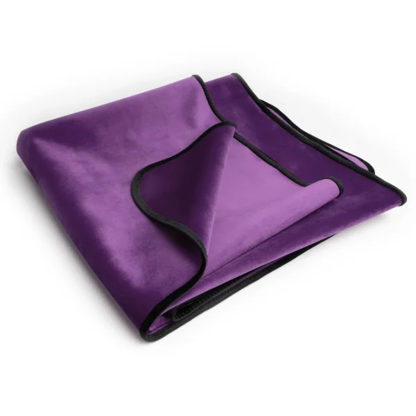 Fascinator Travel Throw Moisture-Proof Sensual Blanket - Microvelvet Black 53" x 36"
