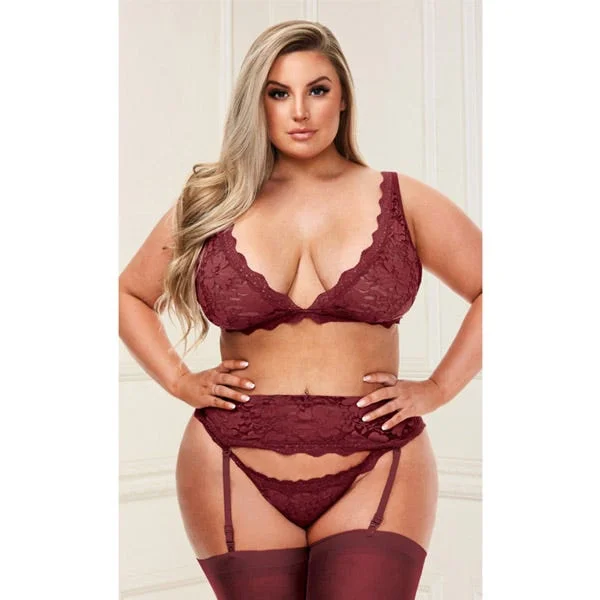 Baci 3192X 3 Piece Lace Bra Set Queen — image 7 of 8