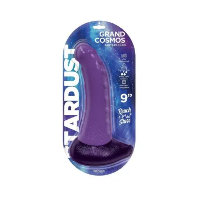 Realistic Dildos Stardust Grand Cosmos Textured 9 In Silicone Fantasy Dildo Purple