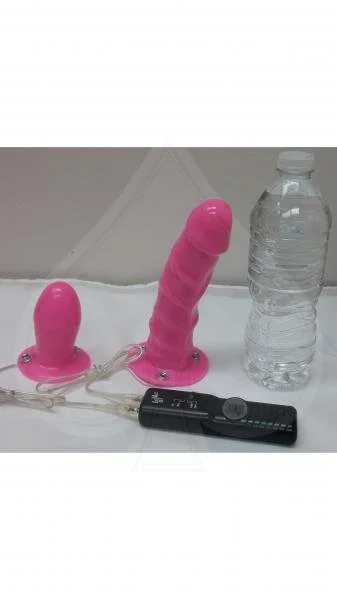 Dual Harness EZ Snap Vibrating Dong And Plug Pink — image 7 of 8