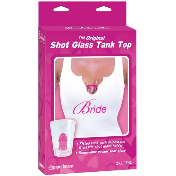 Pipe Dreams Bachelorette Party Bride Shot Glass Tank 2XL/3XL