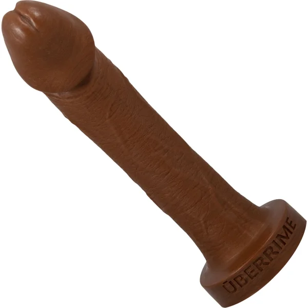 The Aptus 9" Silicone Realistic Dildo By Uberrime - Chocolate