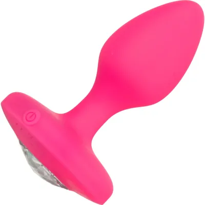 Cheeky Gems Silicone Rechargeable Vibrating Medium Anal Probe By CalExotics Pink