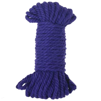 Merci Bind Tie Hemp 50ft Bondage Rope in Purple