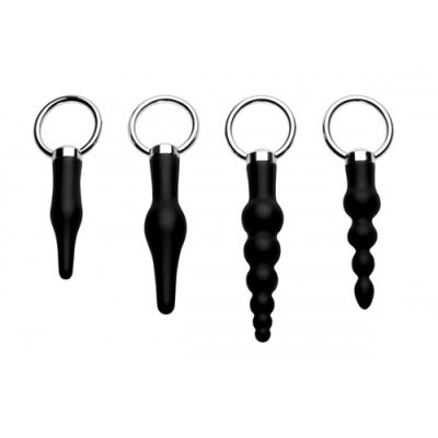 Silicone Anal Ringed Rimmer Set