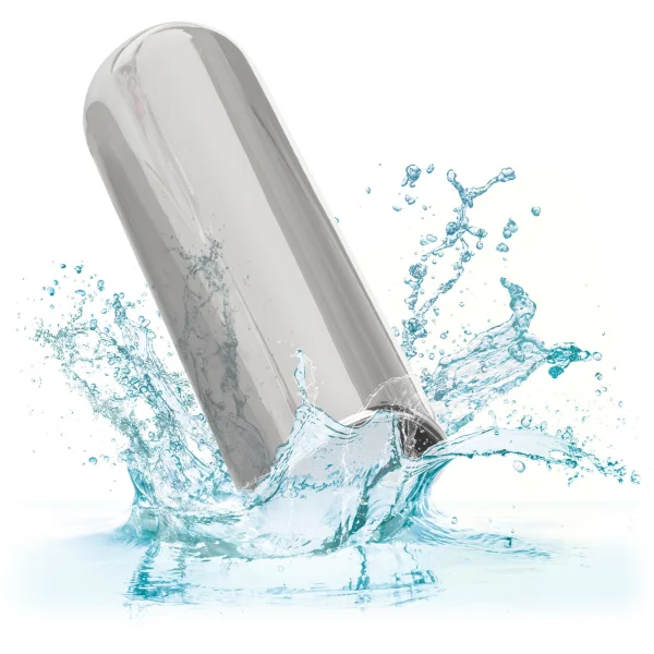Glam Supercharged Waterproof Rechargeable Power Bullet By CalExotics - Silver