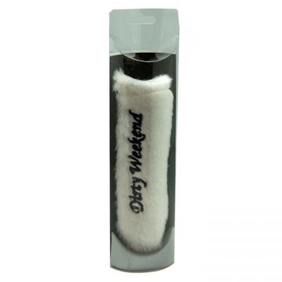 Dirty Weekend Vibrator With White Fluffy Sleeve