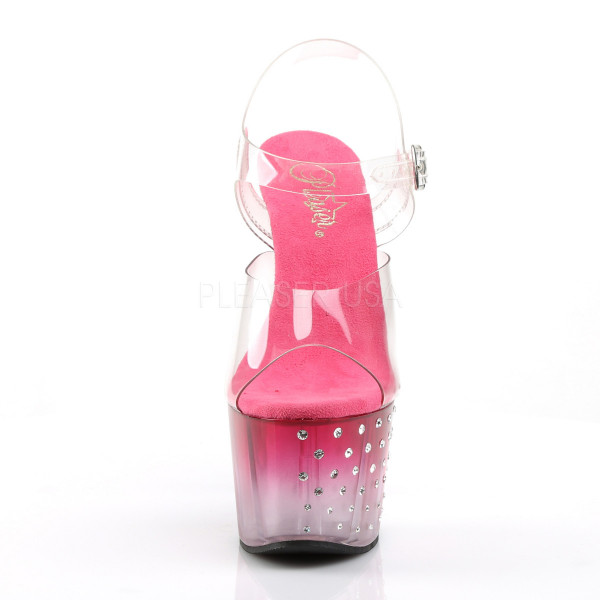 7 inches Heel, 2 3/4 inches PF Ankle Strap Sandal w/RS Studded Bottom — image 14 of 20