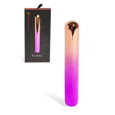 NU Sensuelle 7 8 Rechargeable Rumba Ombre Metal Vibrator