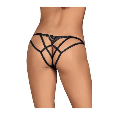 Obsessive Chiccanta Crotchless Panties Black L xl