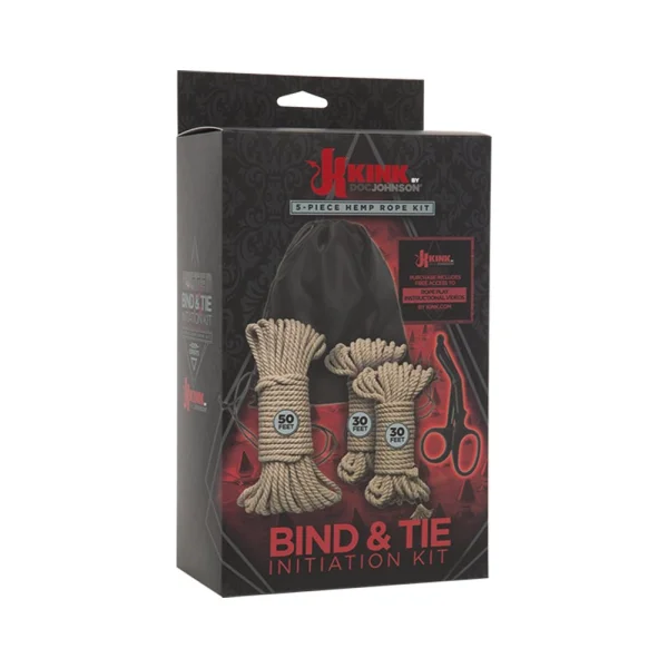 KINK - Bind & Tie Initiation Kit - 5 Piece Hemp Rope Kit