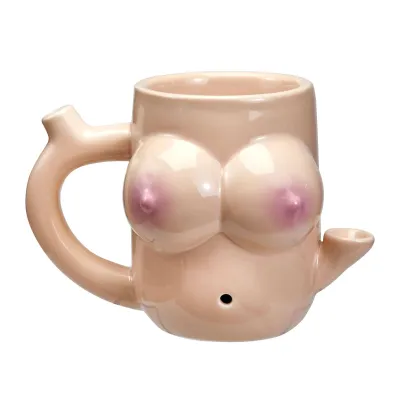Boob Mug Novelty Pipe
