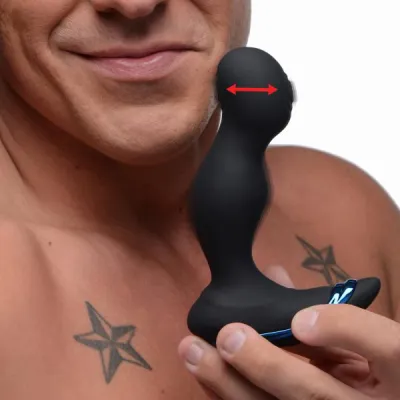 Alpha Pro 6X P Pounce Double Tapping Prostate Stimulator Black