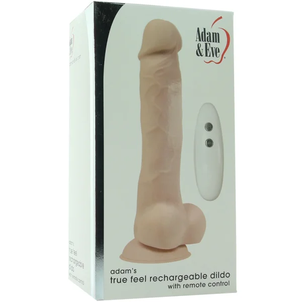 Adam & Eve Adam's True Feel Rechargeable Dildo - Flesh — image 11 of 11