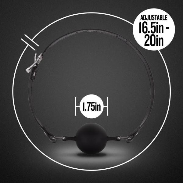 Blush Noir Breathable Ball Gag