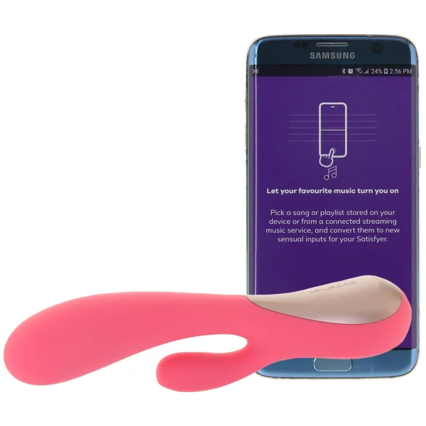Satisfyer App Enabled Mono Flex Rabbit Vibrator Red