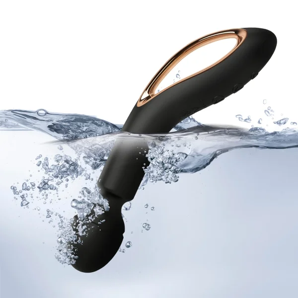 O-WAND II Waterproof Rechargeable Silicone Personal Massager - Noir