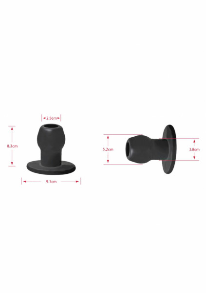 Tunnel Plug - Medium - Transparent - Vibrating Butt Plug