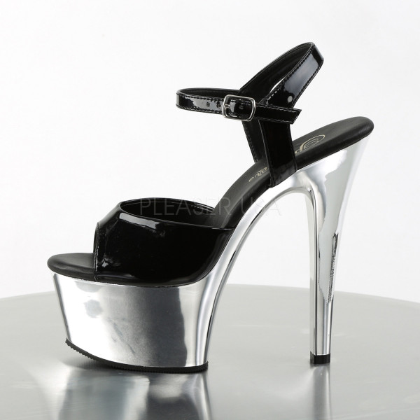 6 inches Heel, 2 1/4 inches PF Vegan Friendly Ankle Strap Sandal — image 19 of 25
