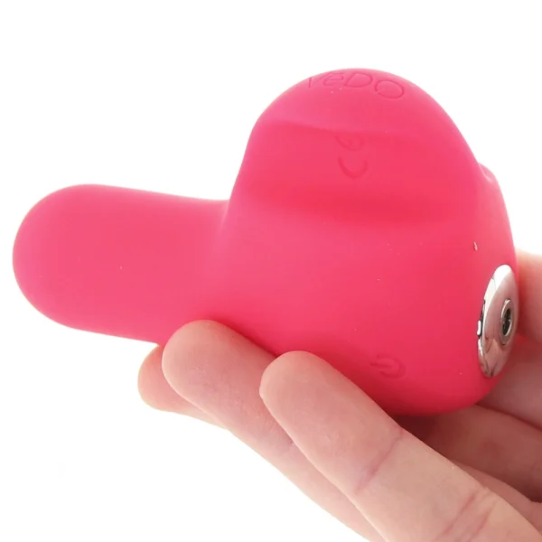 NEA Rechargeable Silicone Waterproof Vibrating Finger Bullet  by VeDO - Foxy Pink