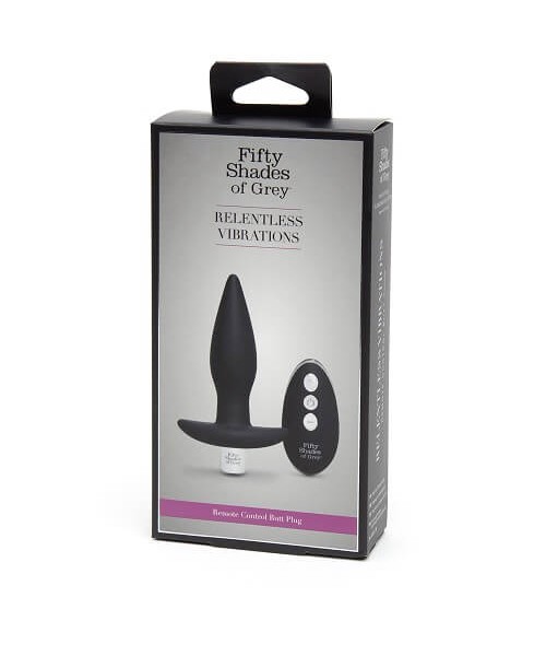 Fifty Shades of Grey Relentless Vibrations Remote Control Butt Plug