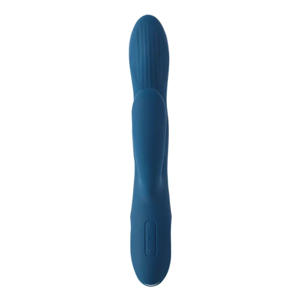 SVAKOM Aylin Rechargeable Waterproof Silicone Dual Stimulation Vibrator - Blue