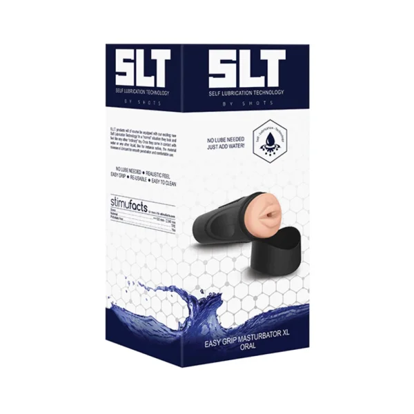 Slt Self Lubrication Easy Grip Masturbator Xl Oral - Flesh — image 5 of 9