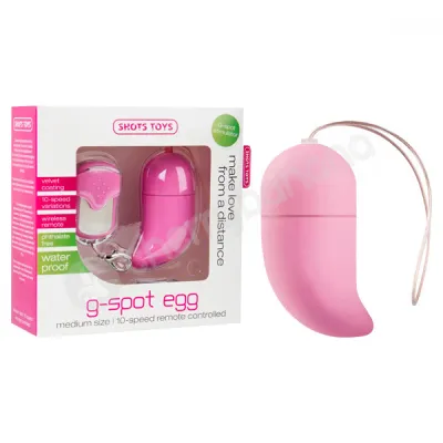 Shots Toys Pink Medium G spot Egg Vibrator