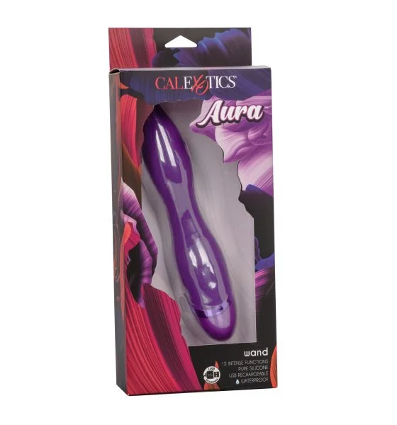 Aura Wand Silicone Rechargeable Waterproof Vibrator by CalExotics — image 8 of 20