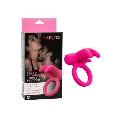 CalExotics Silicone Rechargeable Triple Clit Flicker