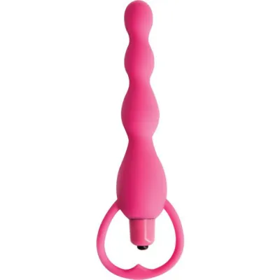 Climax Silicone Vibrating Bum Beads Pink