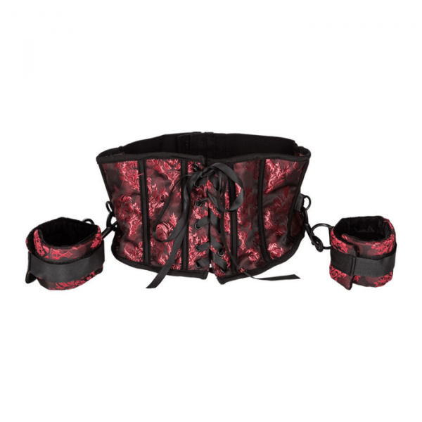 Scandal Bondage Corset With Cuffs