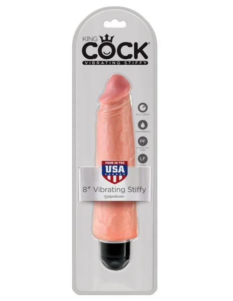 King Cock 8 in. Vibrating Stiffy
