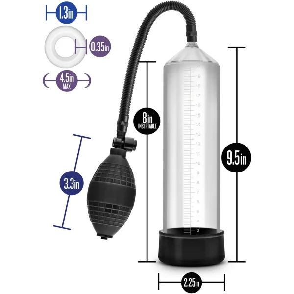 Performance VX101 Enhancement Penis Pump By Blush - Clear