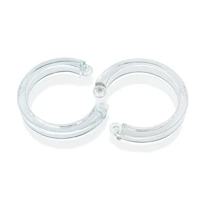 Cockcage U Ring 2 Pc L XL Clear