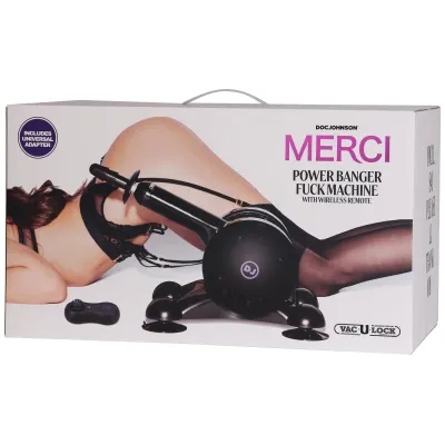 Merci Power Banger Fuck Machine With Wireless Remote Black