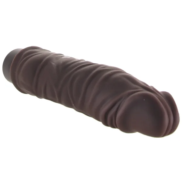 Dr. Skin Silicone Dr. David Waterproof Vibrating 8" Dildo By Blush - Chocolate