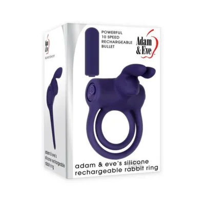 A e Silicone Rechargable Rabbit Ring Blue