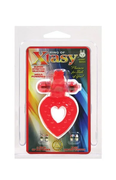 RING OF XTASY RABBIT SERIES RED SILICONE — image 5 of 6