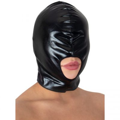Bondara Wet Look Open Mouth Deprivation Hood
