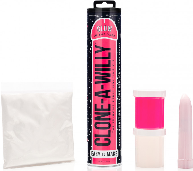 Clone a Willy Glow in the Dark Hot Pink