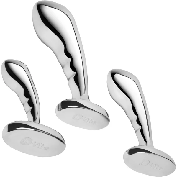 B-Vibe Stainless Steel P-Spot Training Set