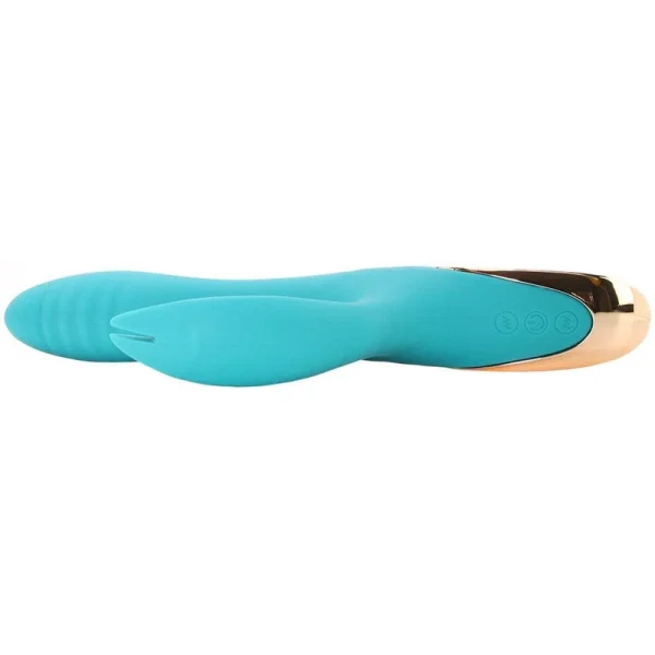 Maia Skyler Rechargeable Bendable 8.5" Rabbit Vibrator in Green