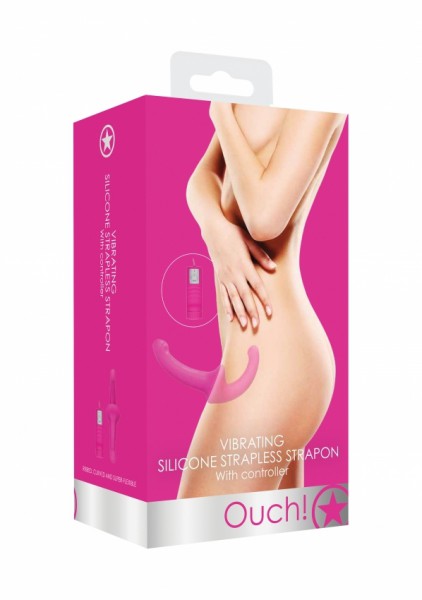 Vibrating Silicone Strapless Strap-On