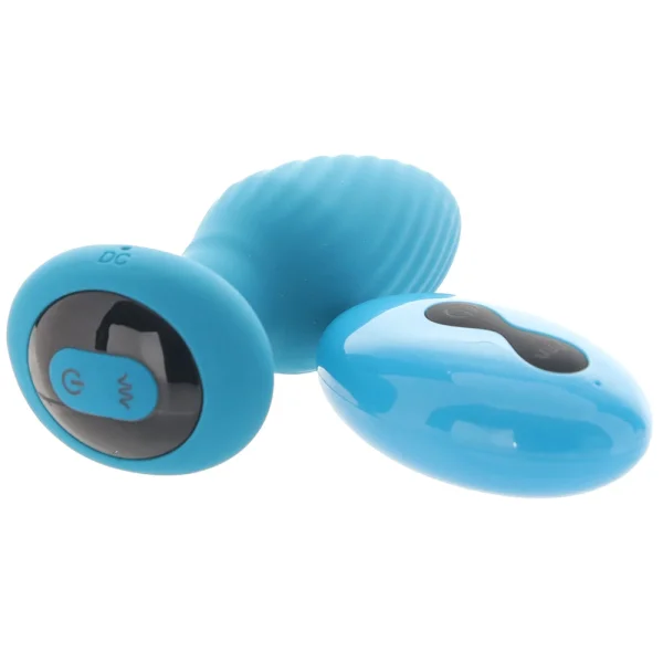 Inya Alpine Rechargeable Silicone Anal Plug With Remote - Teal